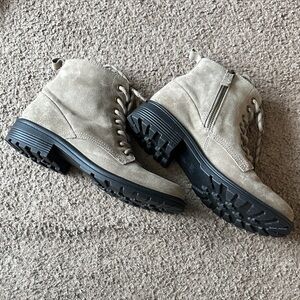 Women’s Hotter Ortholite Tan Suede Ankle Boots